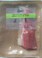 Lard fumé fines tranches