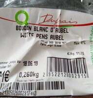 Boudin blanc d'aubel