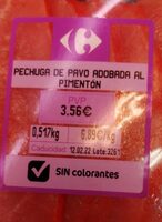 Pechuga pavo adobada pimenton