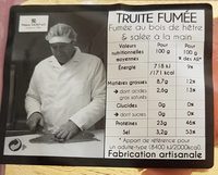 Truite fumée marinée