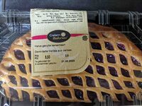 Halve geruite kersentaart Demi-tarte treuillé aux cerises