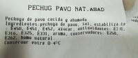 Pechuga de pavo natural asada
