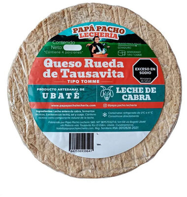 Queso de cabra PAPÁ PACHO LECHERÍA Tipo tomme porcionado en tienda
