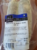 Andouillette au canard et poivre vert