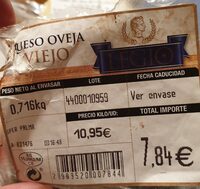 Queso oveja viejo