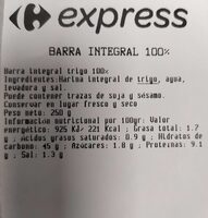 Barra integral 100%