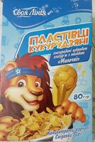 Пластівці кукурудзяні глазуровані цукровою глазур`ю з молоком "Молочні"