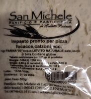 Impasto pronto per pizza, focacce, calzoni, ecc.