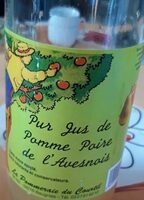 Pur jus de pomme poire de l'auvesnois