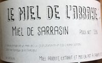 Le Miel de l'Abbaye Miel de Sarrasin