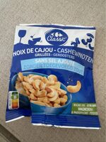 Noix de cajou sans sel ajoute