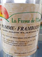 Jus de pomme, framboise