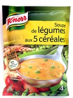 Soupe de légumes aux 5 céréales