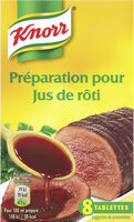 Knorr Préparation pour Jus de Rôti 8 Tablettes 72g