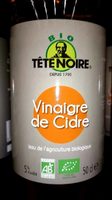 Vinaigre de cidre Tête Noire Bio