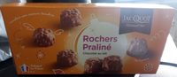Rochers en chocolat au lait au praline JACQUOT, 16 unites