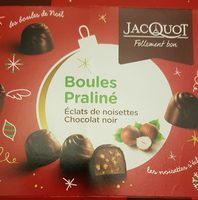 Boules Praliné éclats de noisettes-chocolat noir