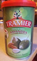 Olives vertes facies aux amandes