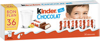 Kinder chocolat t12 x3 lot de 36 batonnets