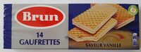 BRUN - 14 Wafers Vanilla Flavor, 146g (5.2oz)