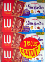 Véritable Petit écolier Chocolat au lait (lot de 4 x 150 g) LU