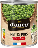 Petits pois extra fins d'aucy 560g