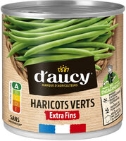Haricots verts extra fins d'aucy 220g