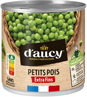 Petits pois extra fins d'aucy 280g