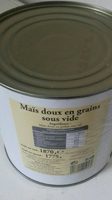 Mais  doux en grain sous vide