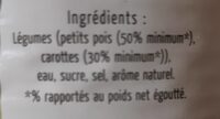 Petit pois et jeune  carotte