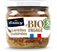 Lentilles vertes Bio engagé d'aucy 215g