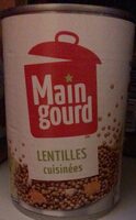 Lentilles cuisinees
