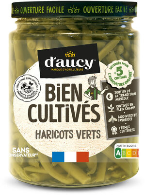 Haricots verts HVE Bien cultivés d'aucy 290g