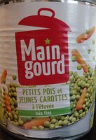Petit pois et jeunes carottes à l'étuvée - très fins