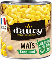 Maïs croquant Sans résidu de pesticides d'aucy 140g