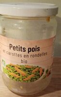 Petit pois et carottes en rondelles