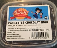 Paillettes chocolat noir
