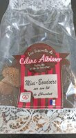 Mini boudoir sur lit de chocolat