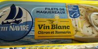Filets de maquereaux vin blanc citron et romarin