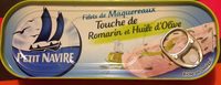 Filets de Maquereaux Touche de Romarin & Huile d'Olive