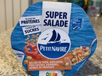 Salade de thon, boulgour, pois chiches, poivrons, herbes de Provence