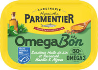 Sardines OMEGABON à l’huile de lin et tournesol, basilic & algues
