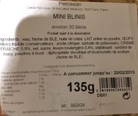 Mini blinis