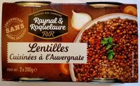 Lentilles cuisinées à l'Auvergnate