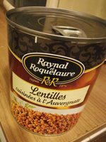 Lentilles cuisinées à l'auvergnate