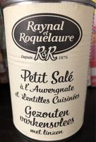 Petit Salé à l'Auvergnate et Lentilles Cuisinées