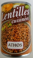 Lentilles cuisinées