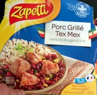 Porc grille tex mex haricots rouges & 2 riz