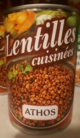 Lentilles cuisinées