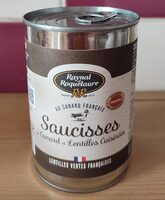 Saucisses au Canard et Lentilles cuisinées
